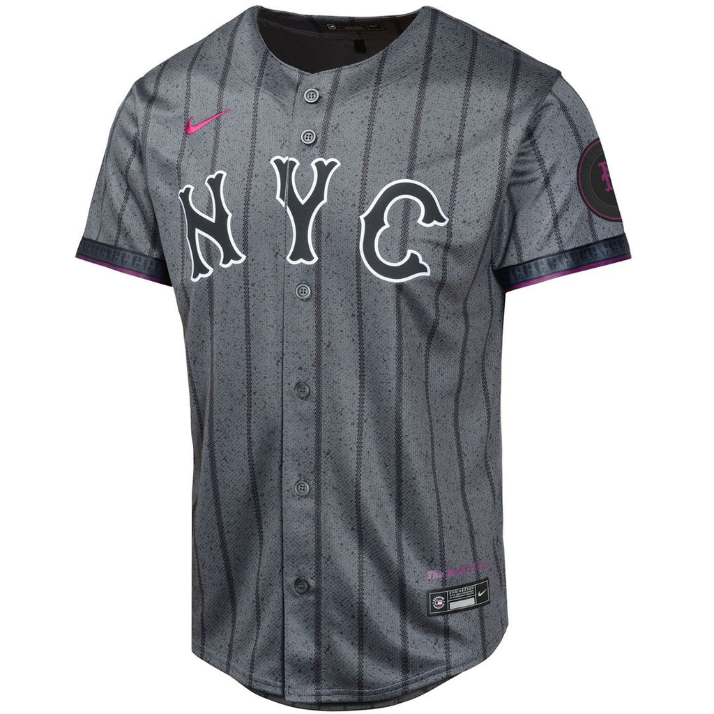 New York Mets Nike Youth 2024 City Connect Limited Jersey - Graphite | MLB Fan Gear