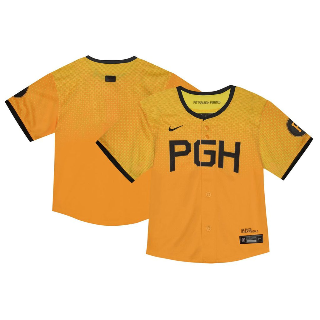 Pittsburgh Pirates Nike Toddler City Connect Limited Jersey - Yellow | MLB Fan Gear