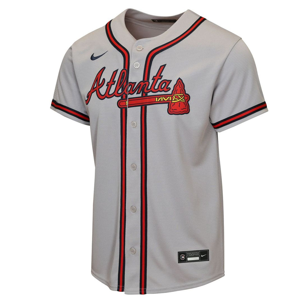 Atlanta Braves Nike Youth Road Replica Jersey - Gray | MLB Fan Gear