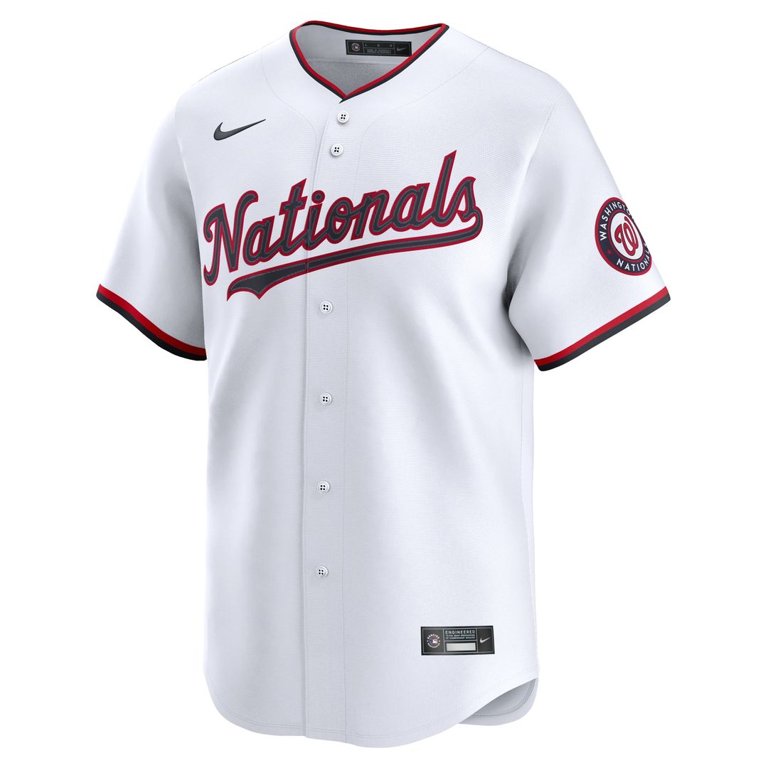 James Wood Washington Nationals Nike Home Limited Jersey - White | MLB Fan Gear