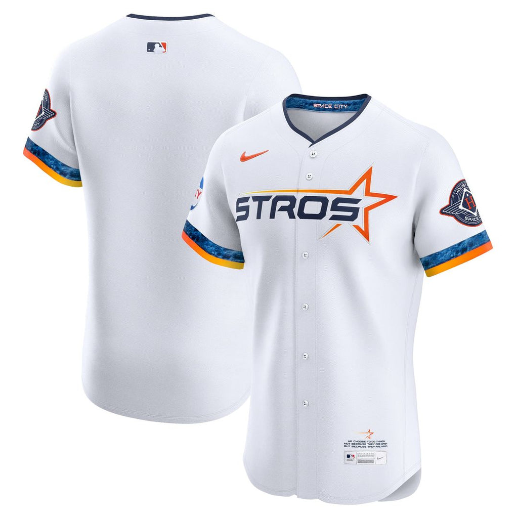 Houston Astros Nike 2025 City Connect Elite Jersey - White | MLB Fan Gear