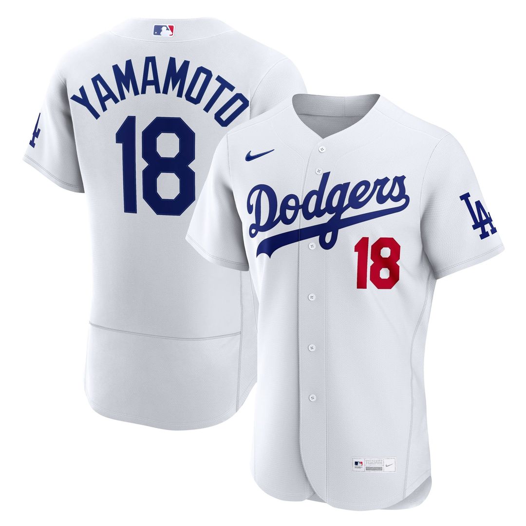 Yoshinobu Yamamoto Los Angeles Dodgers Nike Home Authentic Jersey - White | MLB Fan Gear
