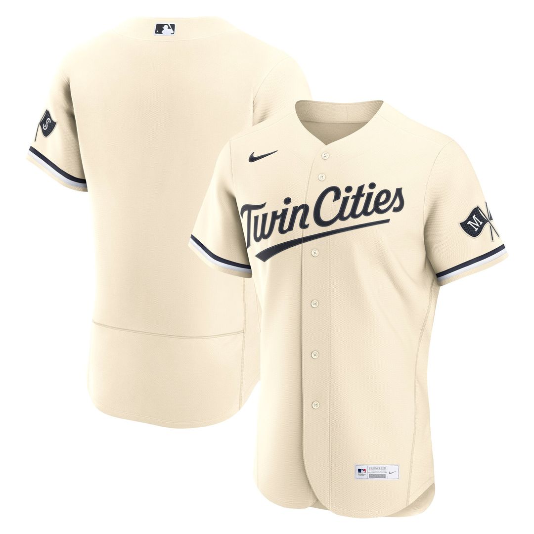 Minnesota Twins Nike Alternate Authentic Jersey - Cream | MLB Fan Gear