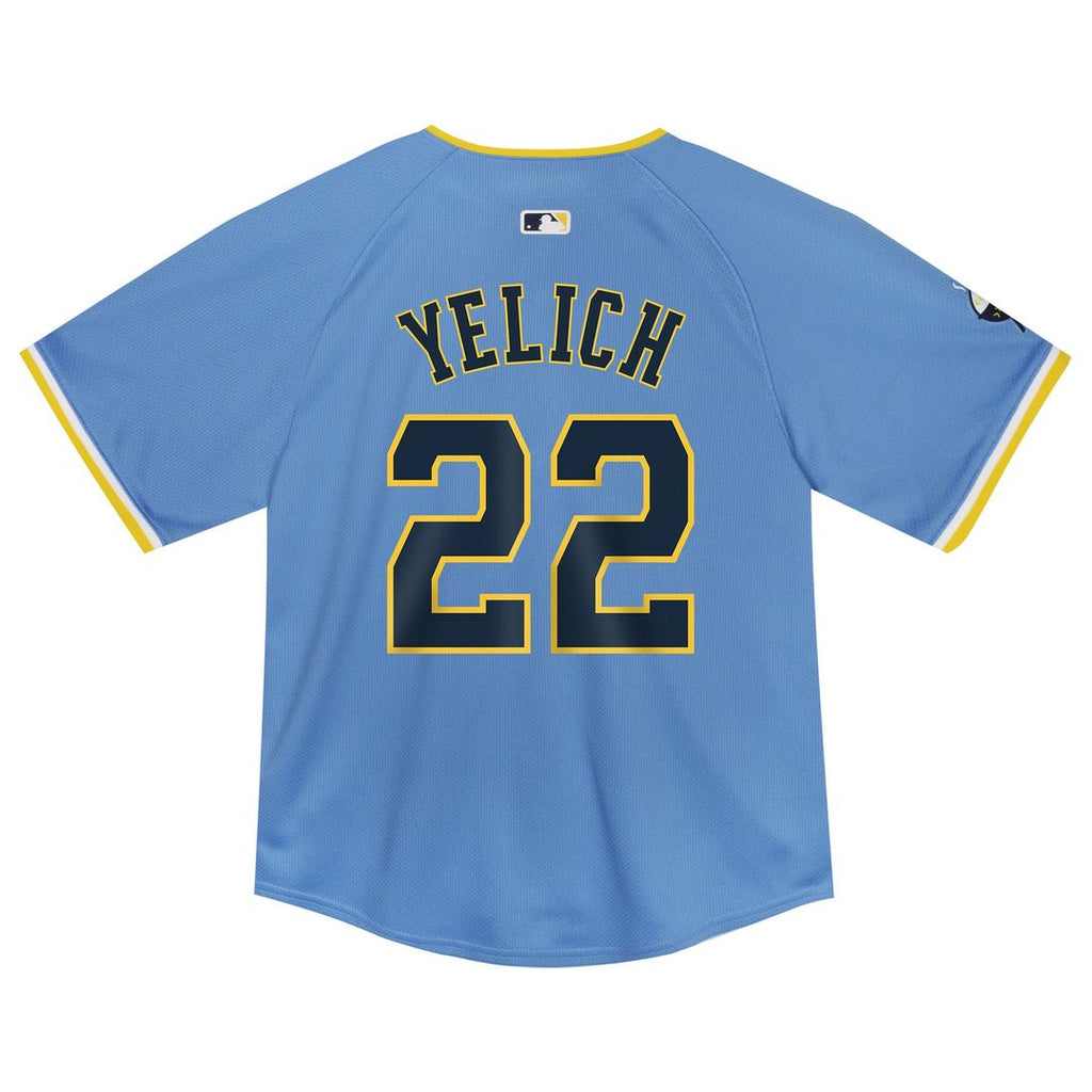 Christian Yelich Milwaukee Brewers Nike Toddler City Connect Limited Player Jersey - Powder Blue | MLB Fan Gear