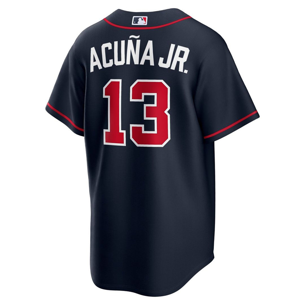 Ronald Acuña Jr. Atlanta Braves Nike Alternate 2 Replica Jersey - Red | MLB Fan Gear