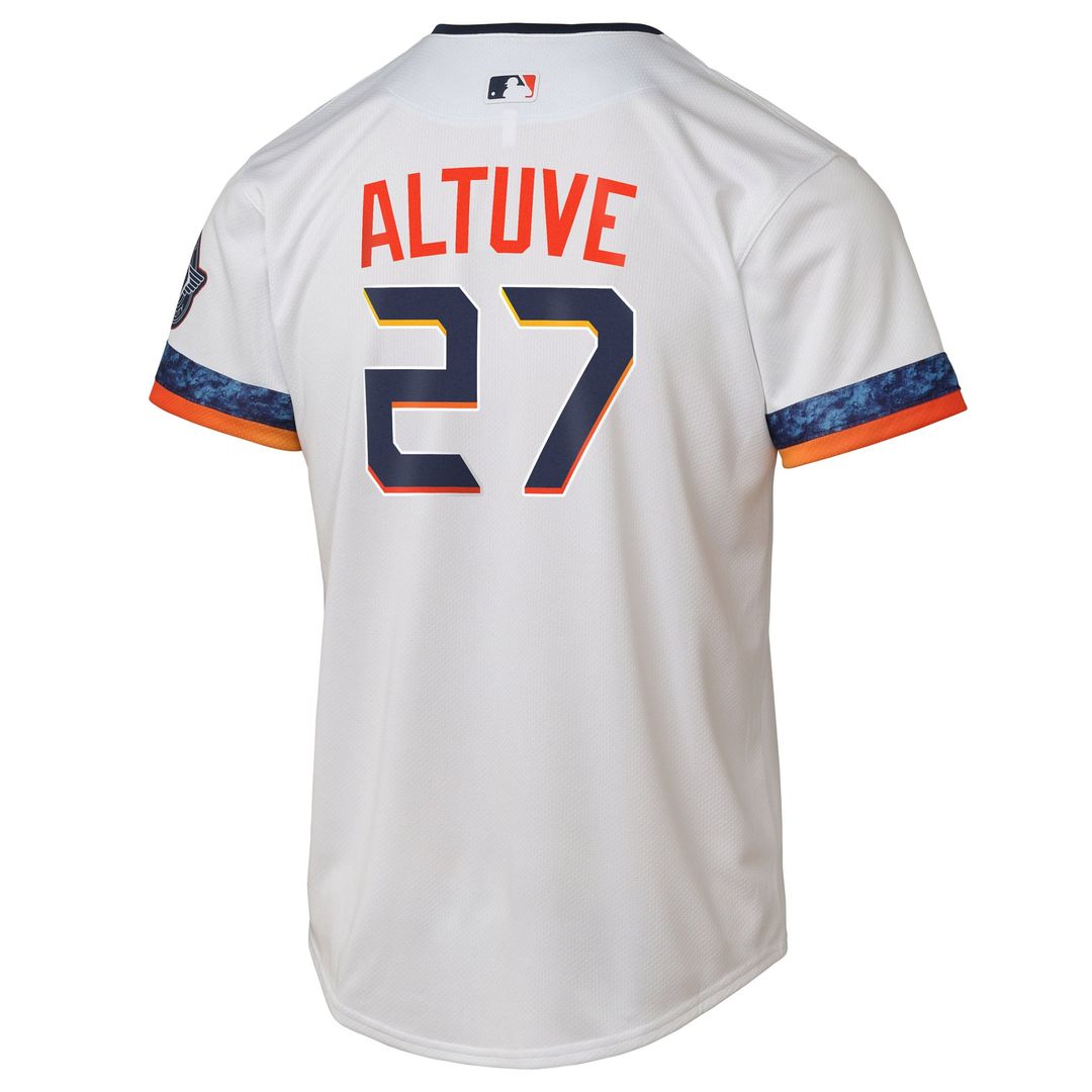 Jose Altuve Houston Astros Nike Youth 2025 City Connect Limited Player Jersey - White | MLB Fan Gear