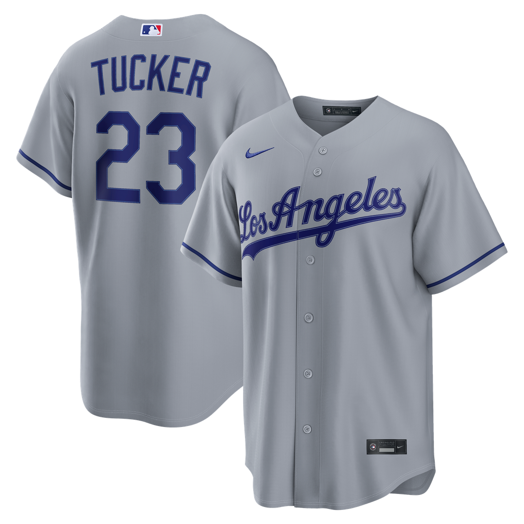 Kyle Tucker Los Angeles Dodgers Nike Road Replica Jersey - Gray | MLB Fan Gear