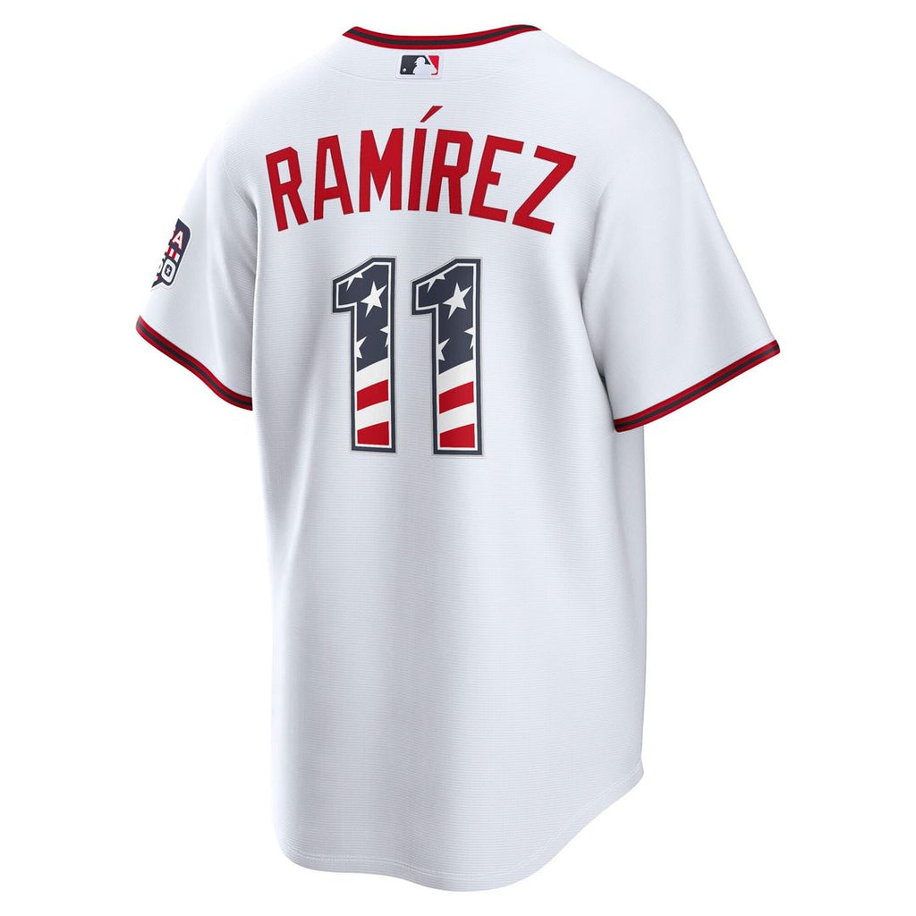 José Ramírez Cleveland Guardians Nike USA 250 Fourth of July Home Stadium Jersey - White | MLB Fan Gear