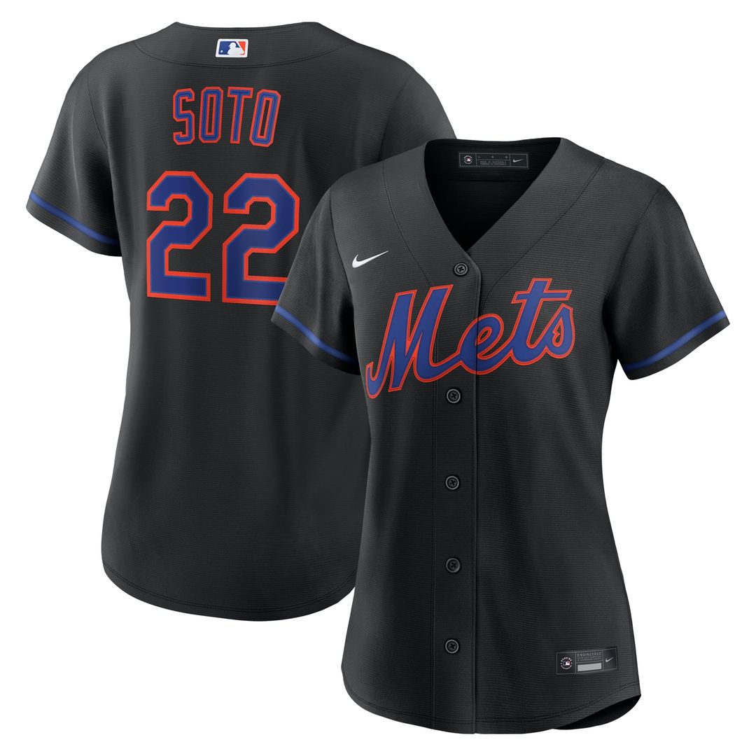 Juan Soto New York Mets Nike Women's Alternate Replica Jersey - Black | MLB Fan Gear