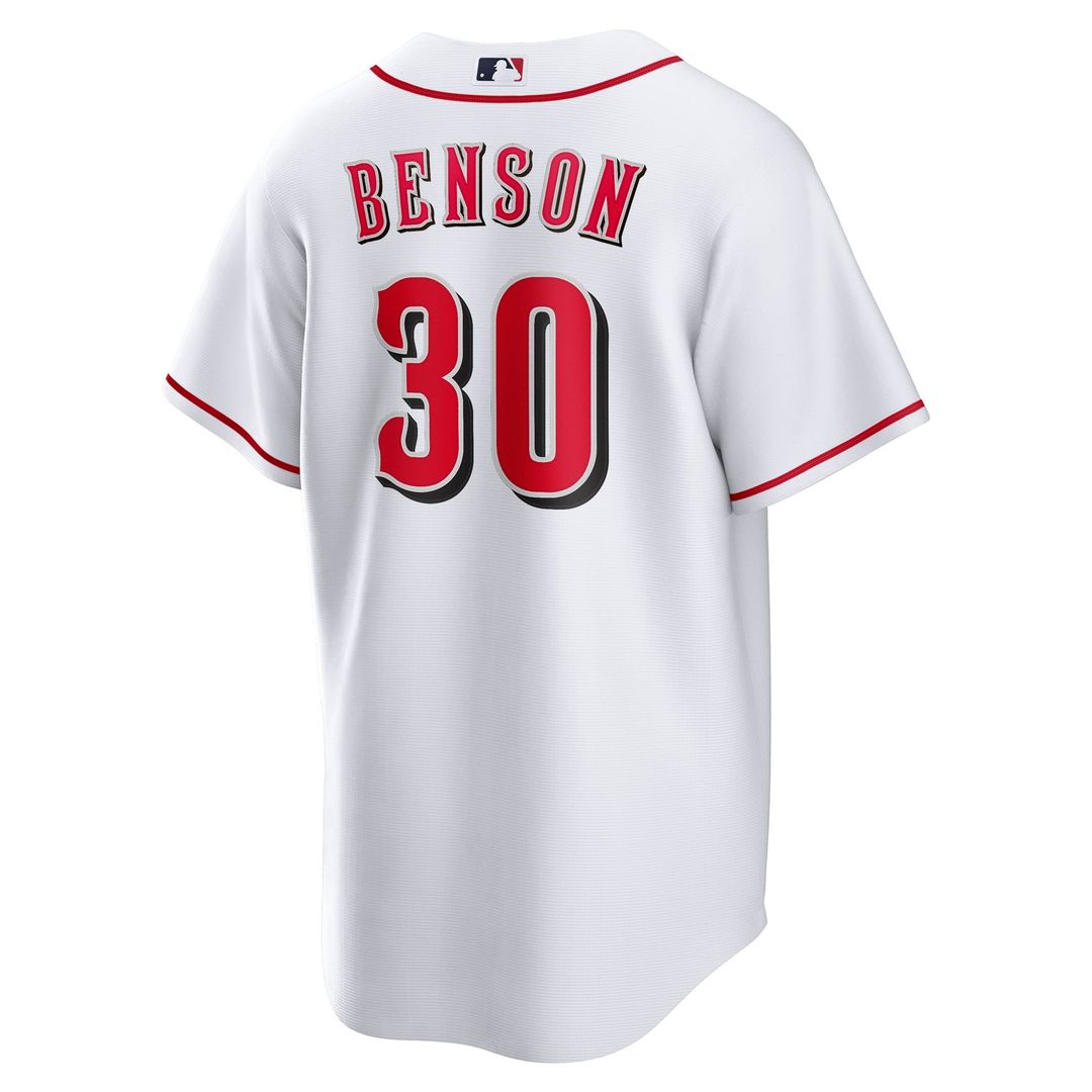 Will Benson Cincinnati Reds Nike Home Replica Jersey - White | MLB Fan Gear