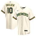 Sal Frelick Milwaukee Brewers Nike Home Replica Player Jersey - Cream | MLB Fan Gear