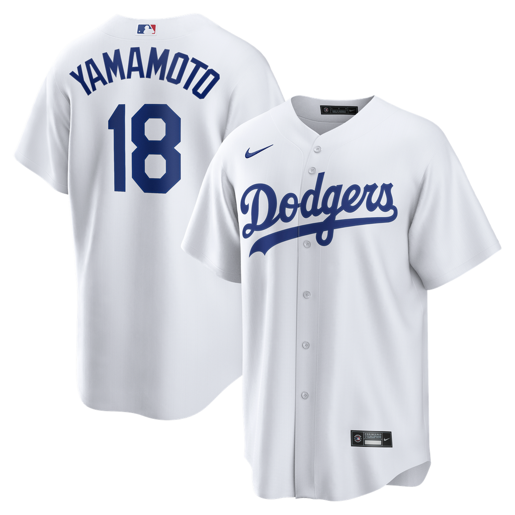 Yoshinobu Yamamoto Los Angeles Dodgers Nike Home Replica Jersey - White | MLB Fan Gear