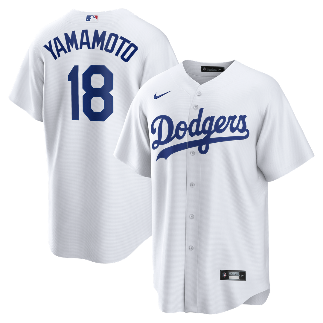 Yoshinobu Yamamoto Los Angeles Dodgers Nike Home Replica Jersey - White | MLB Fan Gear