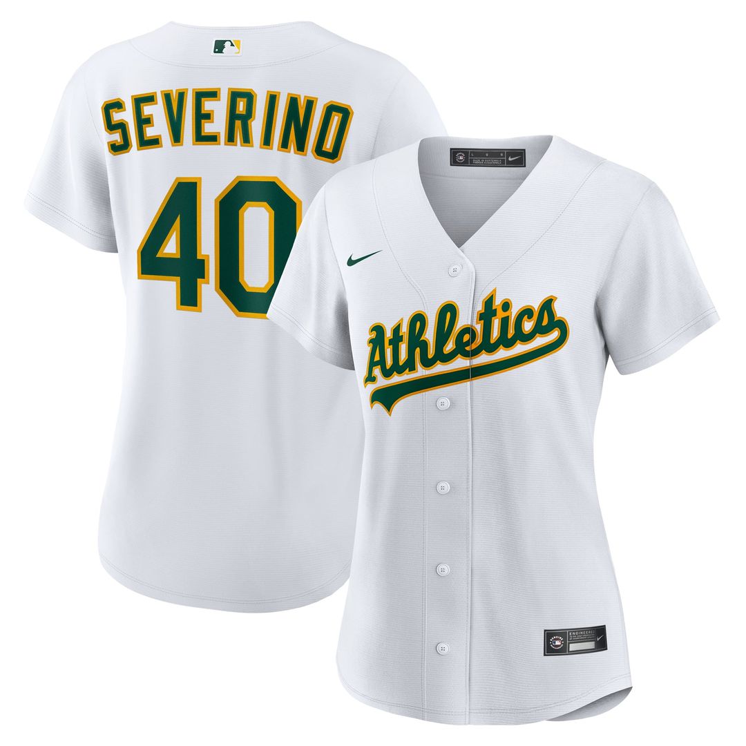 Luis Severino Athletics Nike Women's Home Replica Jersey - White | MLB Fan Gear