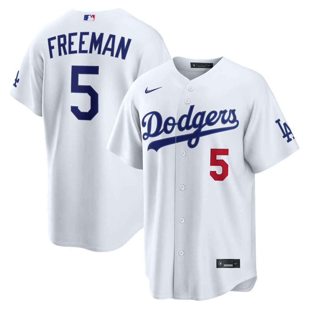 Freddie Freeman Los Angeles Dodgers Nike Home Stadium Jersey - White | MLB Fan Gear