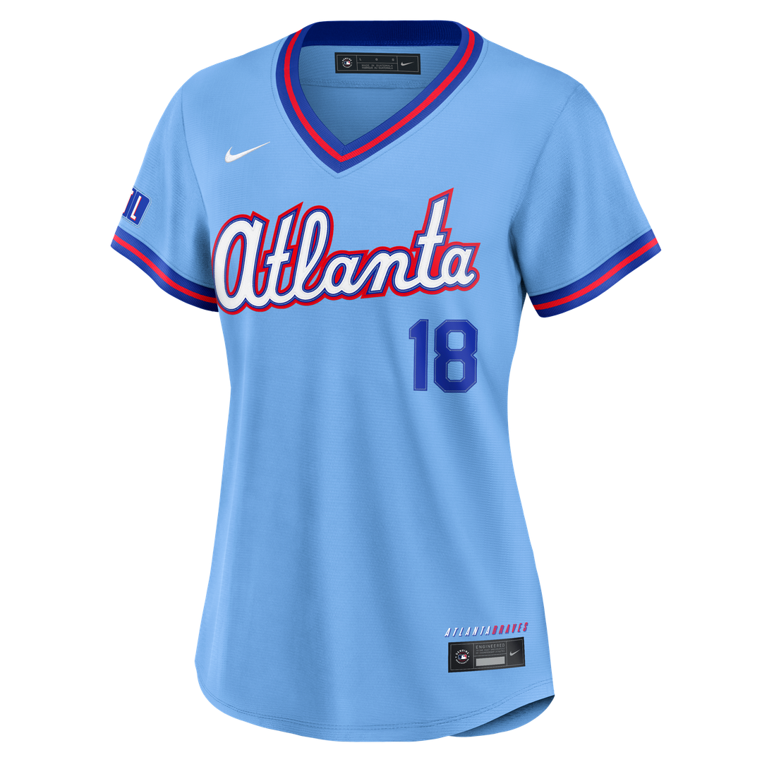 Mike Yastrzemski Atlanta Braves Nike Women's 2026 City Connect Stadium Jersey - Powder Blue | MLB Fan Gear