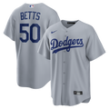 Mookie Betts Los Angeles Dodgers Nike Road Replica Jersey - Gray | MLB Fan Gear