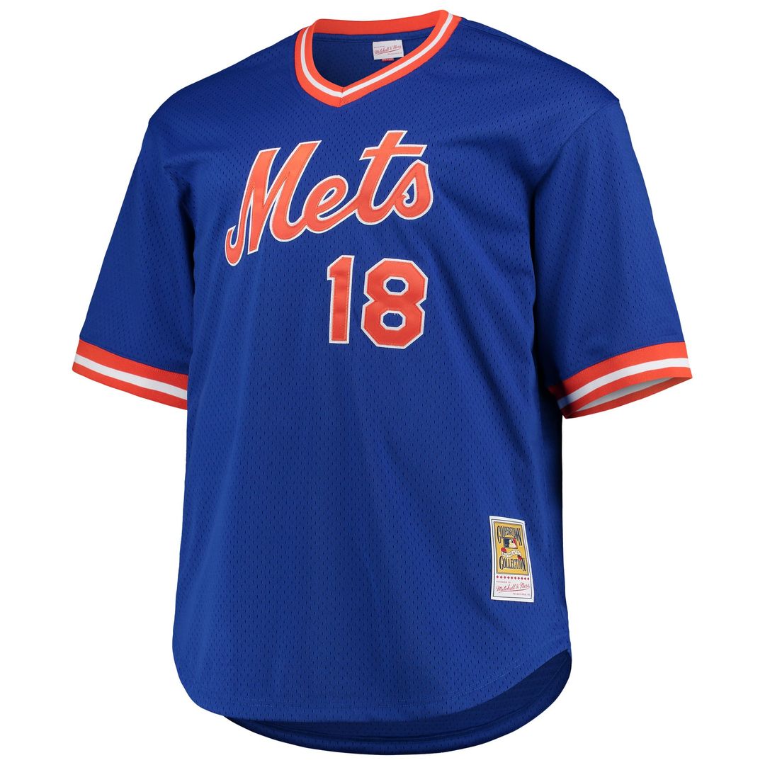 Darryl Strawberry New York Mets Mitchell & Ness Big & Tall Cooperstown Collection Mesh Batting Practice Jersey - Royal | MLB Fan Gear