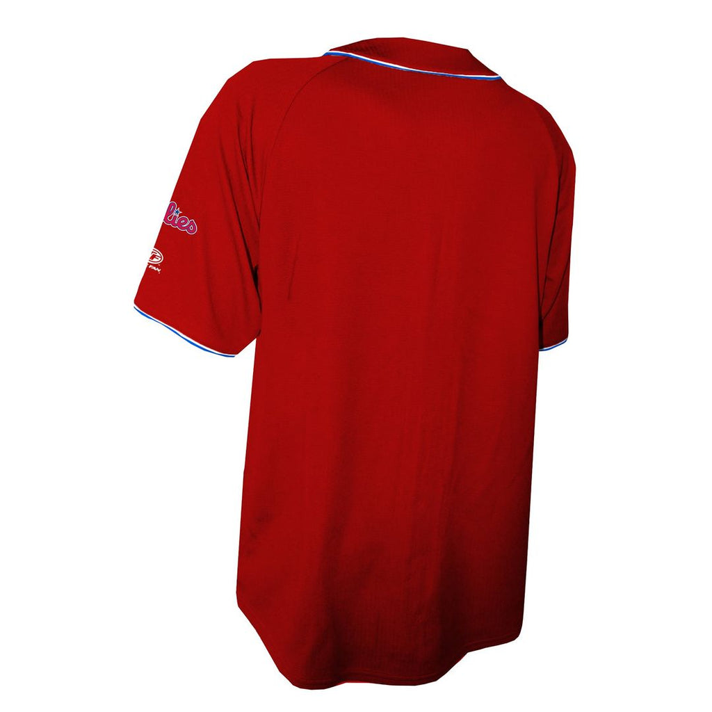 Philadelphia Phillies Stitches Team Color Full-Button Fashion Jersey - Red | MLB Fan Gear