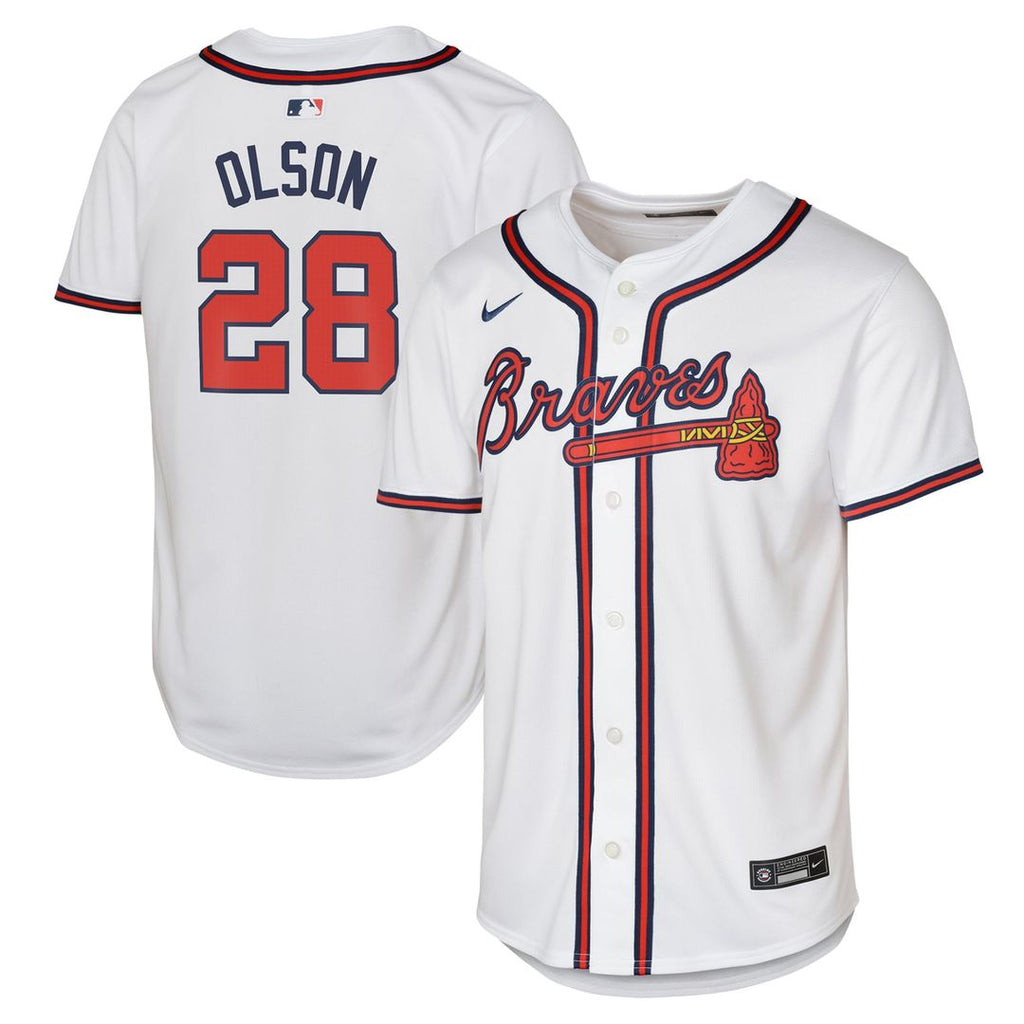 Matt Olson Atlanta Braves Nike Youth Home Limited Player Jersey - White | MLB Fan Gear
