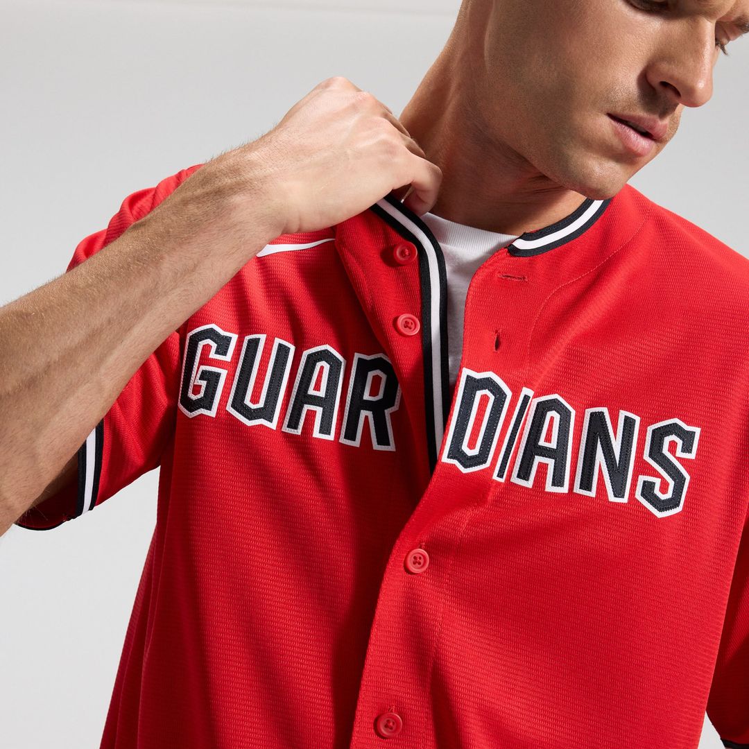 Cleveland Guardians Nike Alternate 2 Replica Jersey - Red | MLB Fan Gear