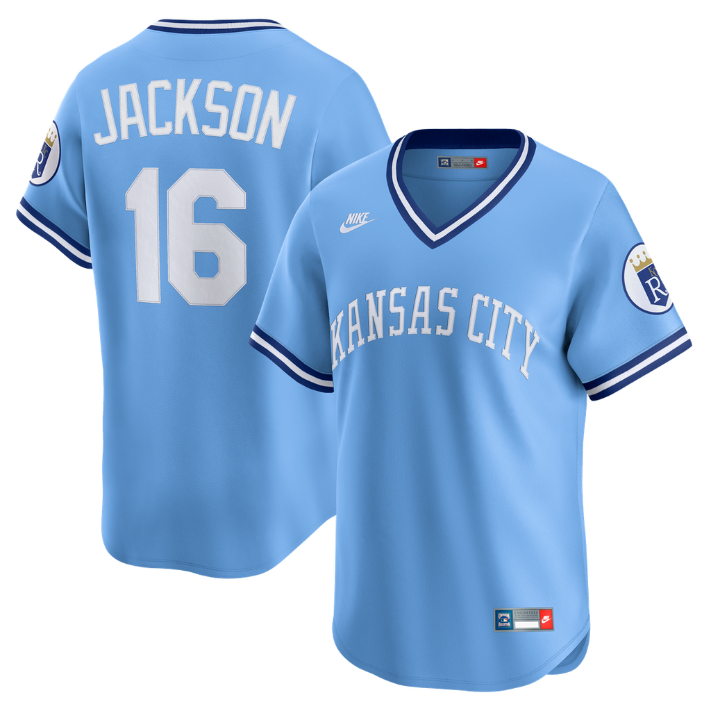Bo Jackson Kansas City Royals Nike Throwback Cooperstown Collection Limited Jersey - Light Blue | MLB Fan Gear