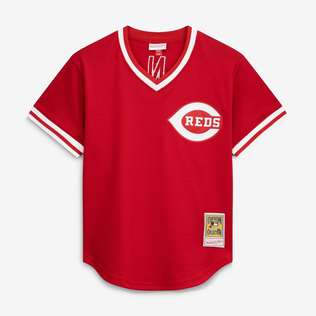 Johnny Bench Cincinnati Reds Mitchell & Ness Authentic Batting Practice Jersey - Scarlet | MLB Fan Gear