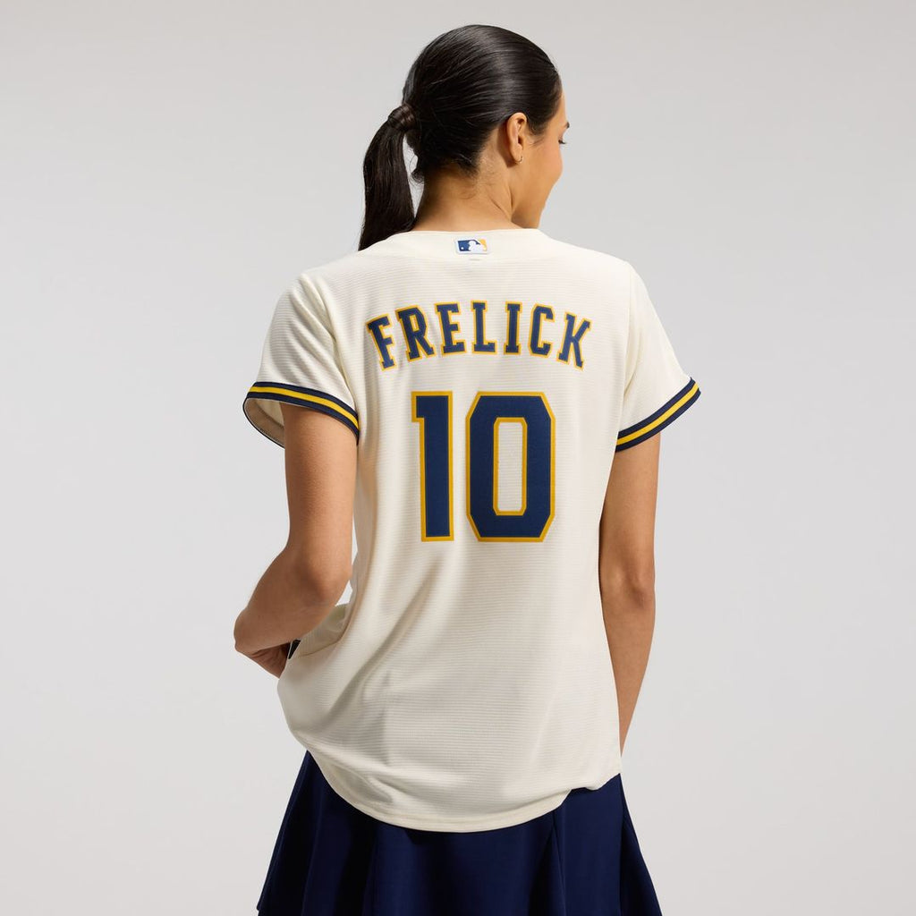 Sal Frelick Milwaukee Brewers Nike Women's Home Replica Jersey - Cream | MLB Fan Gear
