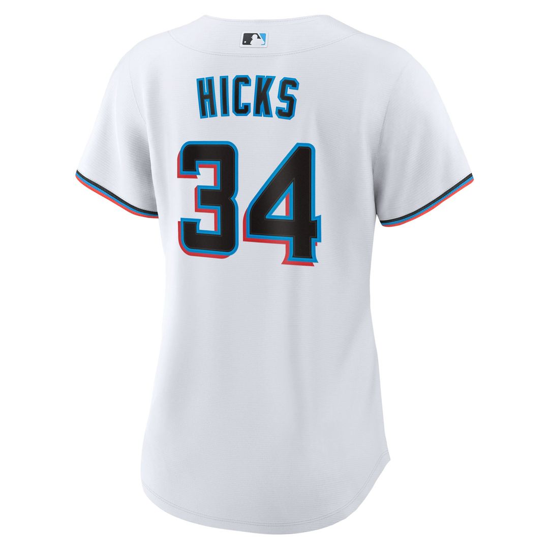 Liam Hicks Miami Marlins Nike Women's Home Replica Jersey - White | MLB Fan Gear