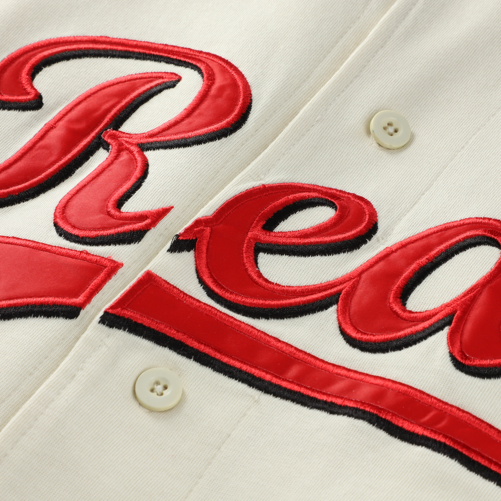 Cincinnati Reds Profile Big & Tall Two-Color Fashion Jersey - Cream/ Red | MLB Fan Gear