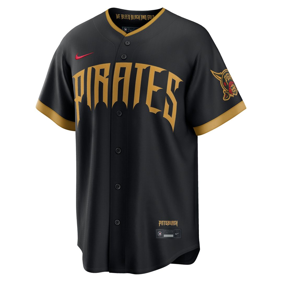 Bryan Reynolds Pittsburgh Pirates Nike 2026 City Connect Stadium Jersey - Black | MLB Fan Gear