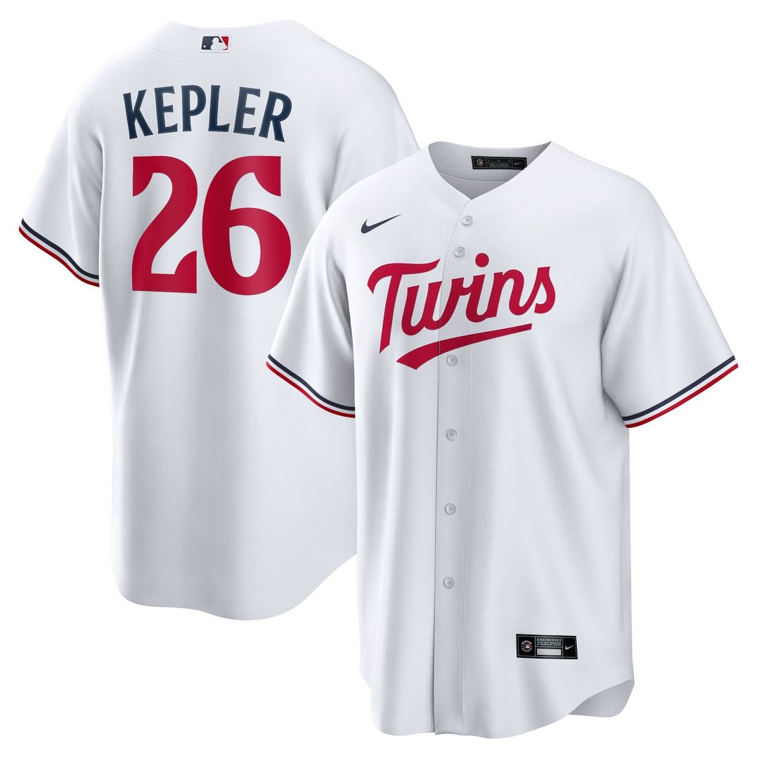 Max Kepler Minnesota Twins Nike Home Replica Player Logo Jersey - White | MLB Fan Gear