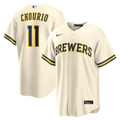 Jackson Chourio Milwaukee Brewers Nike Home Replica Jersey - Cream | MLB Fan Gear