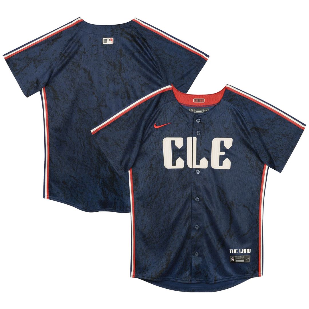 Cleveland Guardians Nike Preschool City Connect Jersey - Navy | MLB Fan Gear