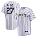 Jordan Beck Colorado Rockies Nike Home Replica Jersey - White | MLB Fan Gear