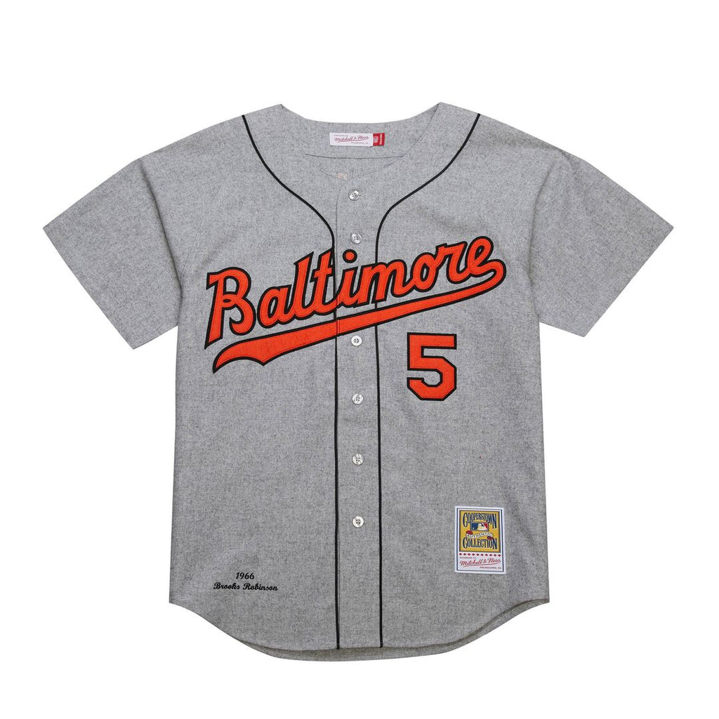 Brooks Robinson Baltimore Orioles Mitchell & Ness Cooperstown Collection 1966 Authentic Jersey - Gray | MLB Fan Gear