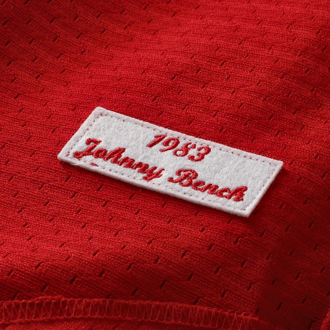 Johnny Bench Cincinnati Reds Mitchell & Ness Cooperstown Collection Big & Tall Mesh Batting Practice Jersey - Red | MLB Fan Gear