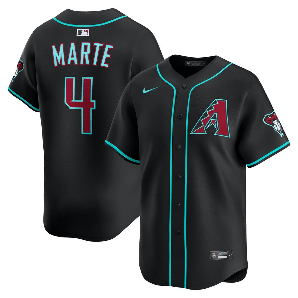 Ketel Marte Arizona Diamondbacks Nike Alternate Limited Jersey - Black | MLB Fan Gear