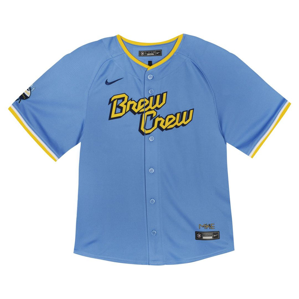 Milwaukee Brewers Nike Toddler City Connect Team Limited Jersey - Blue | MLB Fan Gear