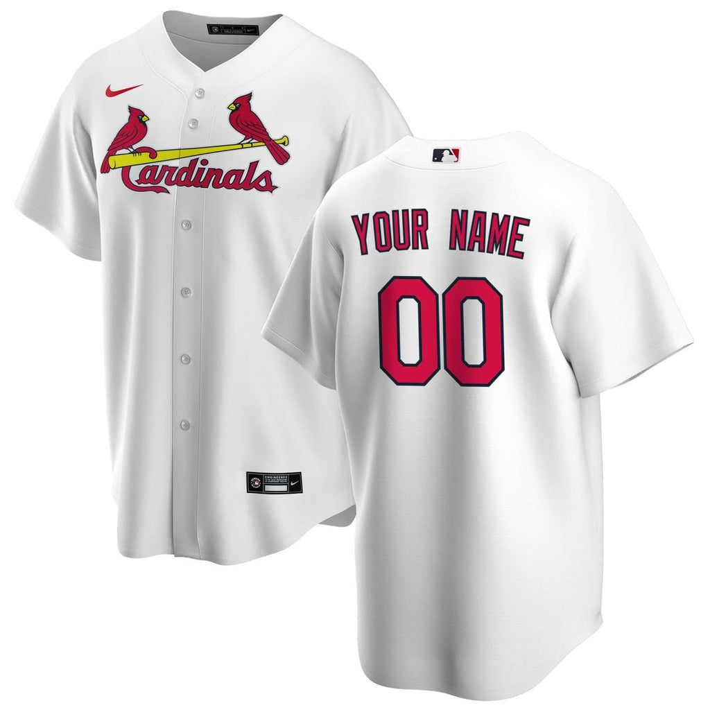 St. Louis Cardinals Nike Home Replica Custom Jersey - White | MLB Fan Gear