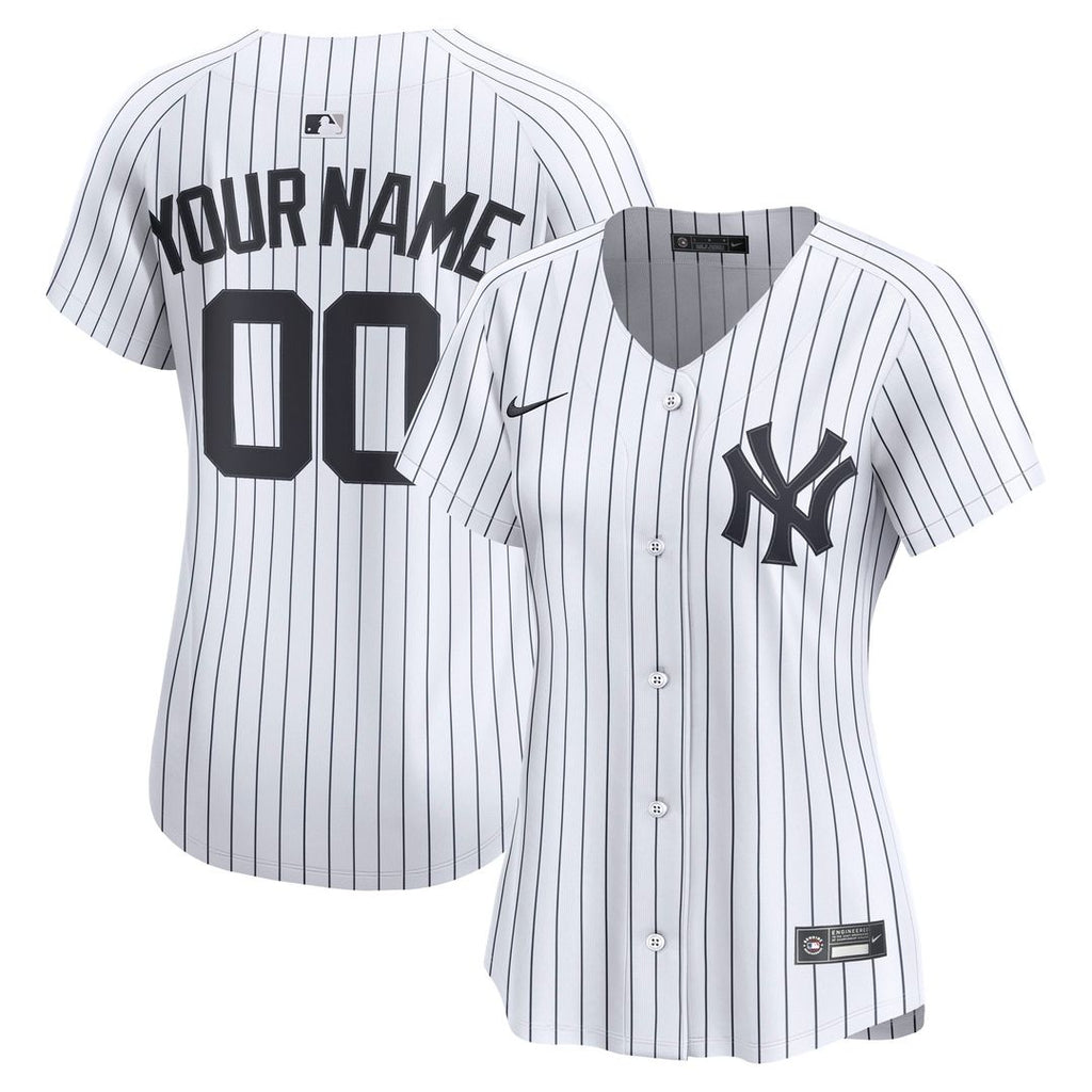 New York Yankees Nike Women's Home Limited Custom Jersey - White | MLB Fan Gear