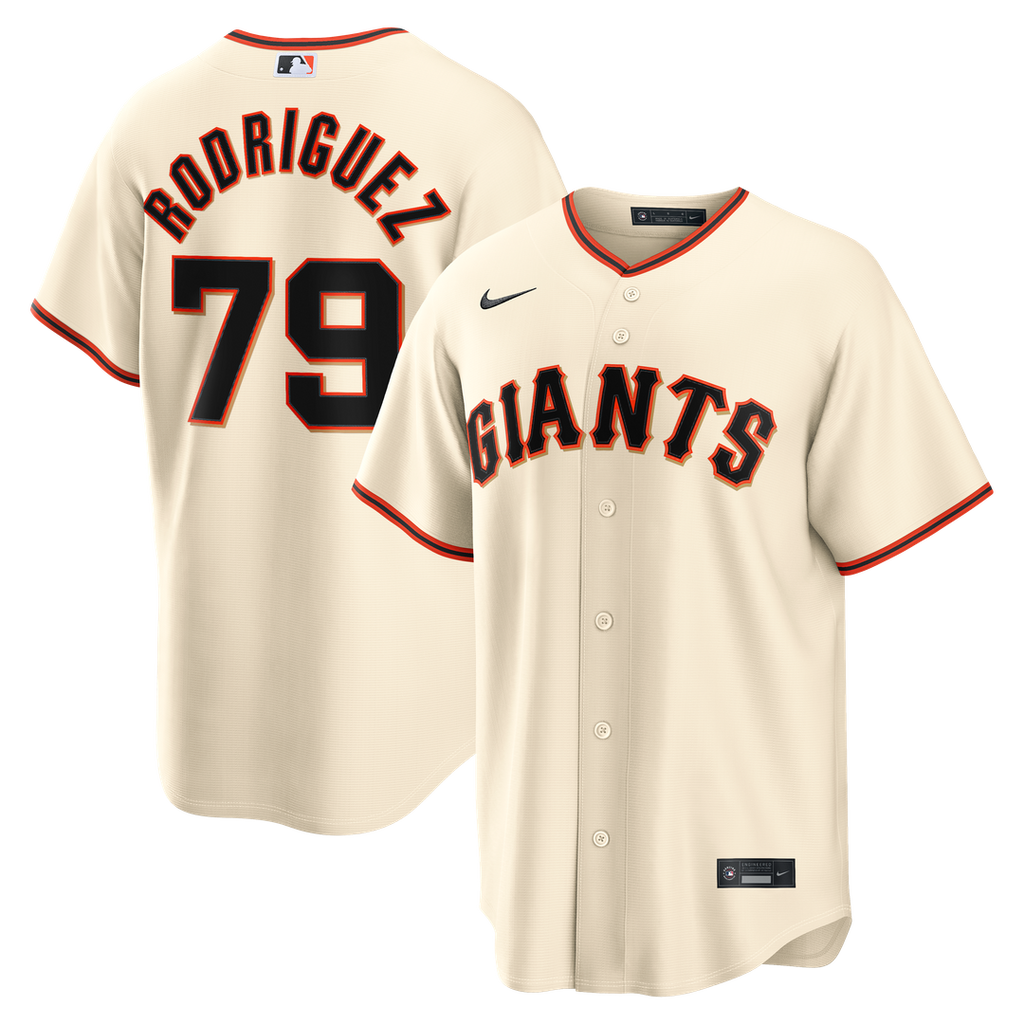 Jesus Rodriguez San Francisco Giants Nike Home Replica Jersey - Cream | MLB Fan Gear