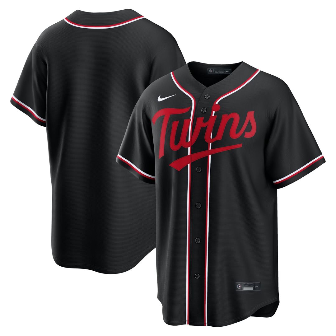 Minnesota Twins Nike Fashion Replica Black Out Jersey | MLB Fan Gear