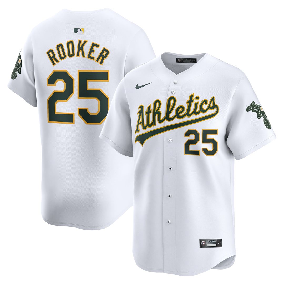 Brent Rooker Athletics Nike Home Limited Player Jersey - White | MLB Fan Gear