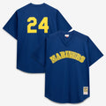 Ken Griffey Jr. Seattle Mariners Mitchell & Ness Big & Tall Cooperstown Collection Mesh Batting Practice Jersey - Royal | MLB Fan Gear