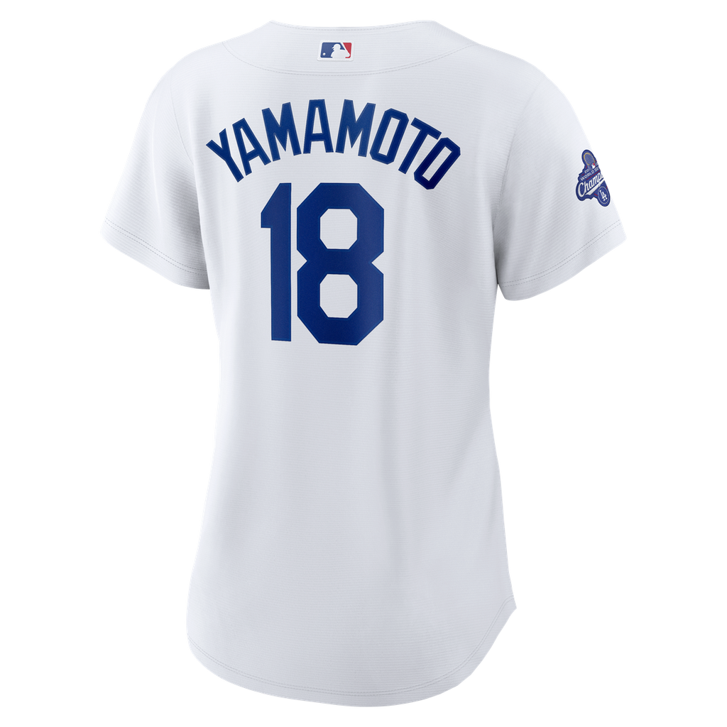 Yoshinobu Yamamoto Los Angeles Dodgers Nike Women's 2025 World Series Champions Home Replica Jersey - White | MLB Fan Gear