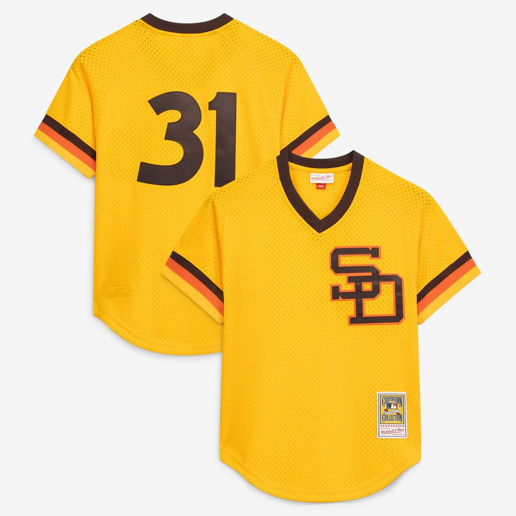 Dave Winfield San Diego Padres Mitchell & Ness Authentic Batting Practice Jersey - Gold | MLB Fan Gear