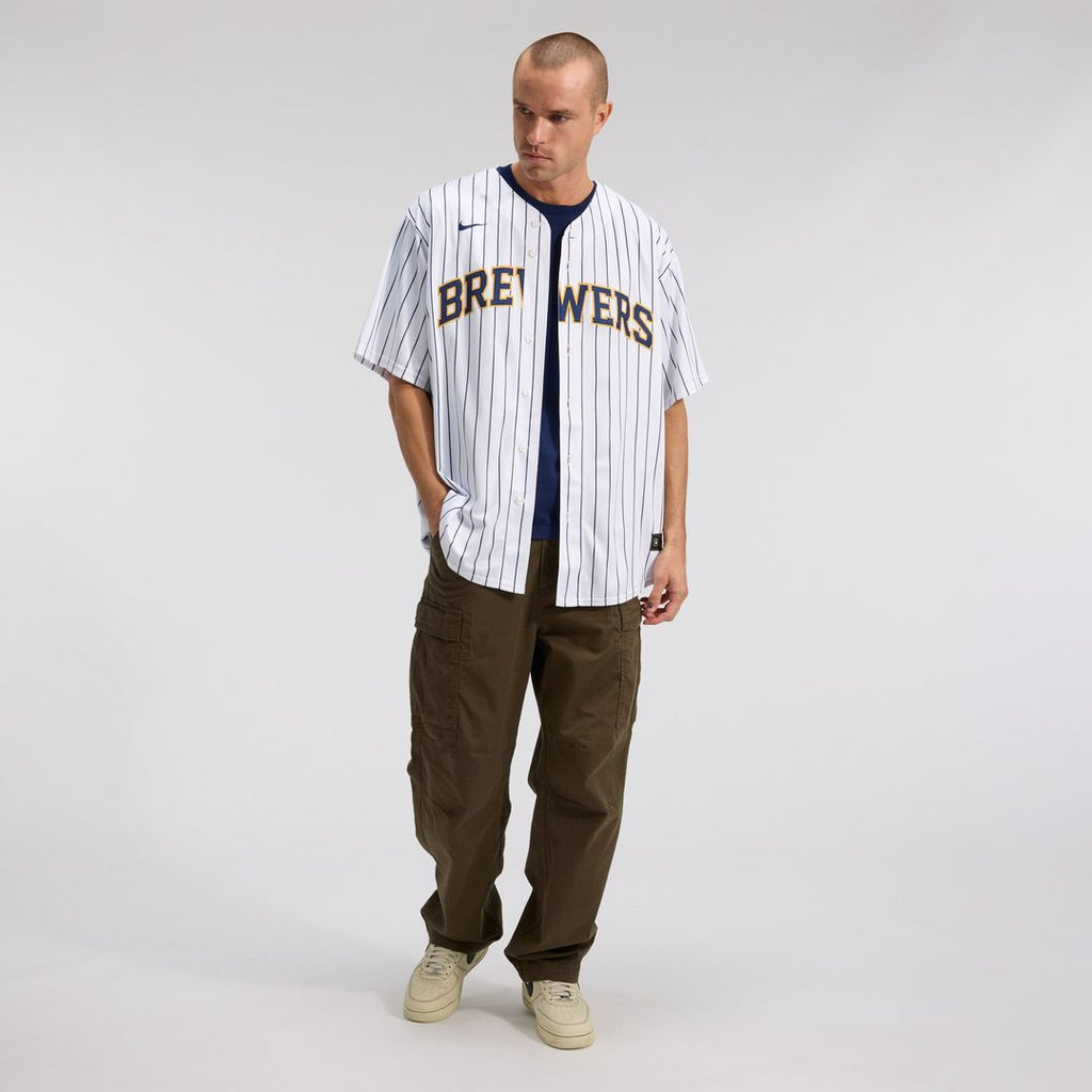 Christian Yelich Milwaukee Brewers Nike Alternate Replica Player Jersey - White | MLB Fan Gear