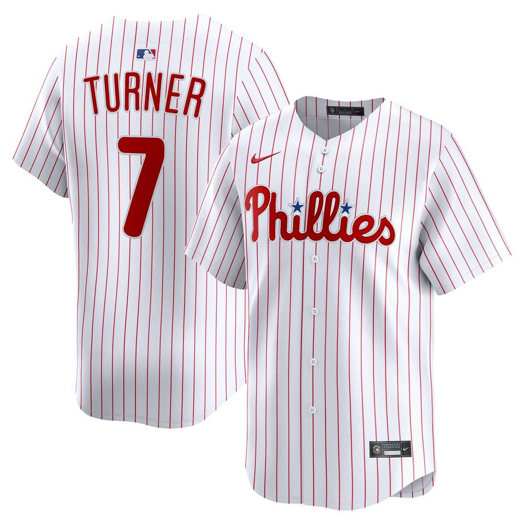 Trea Turner Philadelphia Phillies Nike Home Limited Player Jersey - White | MLB Fan Gear