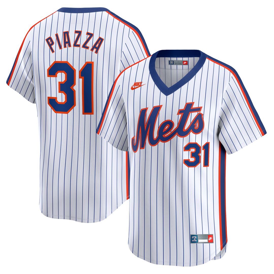 Mike Piazza New York Mets Nike Throwback Cooperstown Limited Jersey - White | MLB Fan Gear